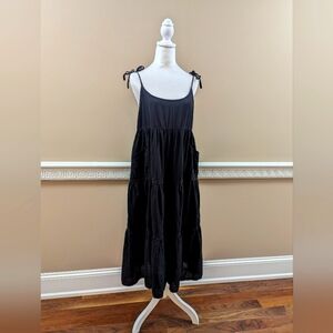 Hatch Maternity Jessie Eyelet Dress Black size 2